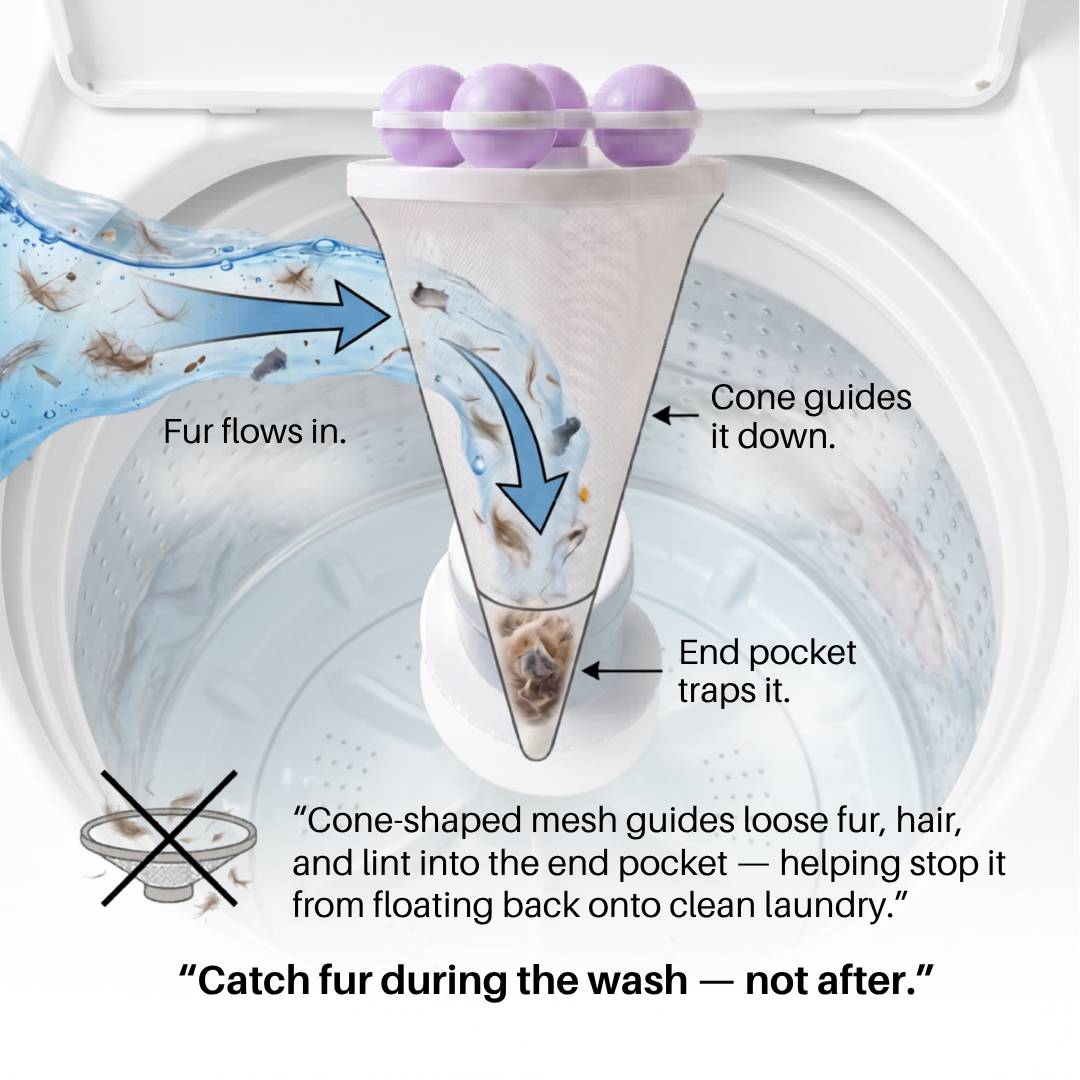 FurVortex™ -The Zero Fur Laundry Filter