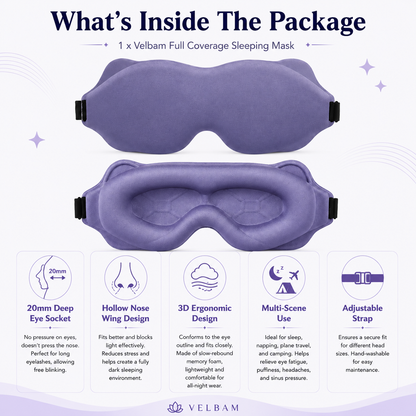 Velbam - Full Coverage Sleeping Mask